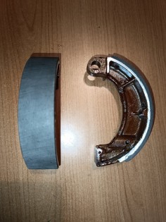 Juego zapatas de freno bultaco mercurio (140x30)